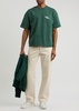 Defender logo-print cotton T-shirt
