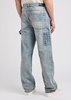 Debossed Carpenter panelled straight-leg jeans 