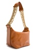 Glossed leather camera bag