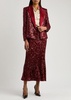 Devyn sequin-embellished tulle blazer