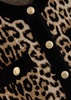 Claira leopard-intarsia wool-blend cardigan