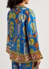 Luis printed silk-twill shirt