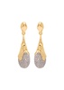 Solanales crystal-embellished 14kt gold-plated earrings