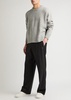 Logo-intarsia wool-blend jumper 