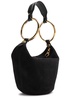 Bracelet small suede shoulder bag