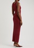 Stretch-knit maxi dress