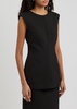 Open-back woven top 