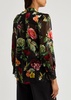 Sheila floral-devoré chiffon shirt