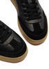 Dice T-Toe panelled leather sneakers