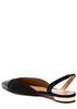 Milanese faille slingback flats