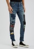 Lounge patch-appliqué skinny jeans 