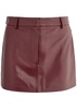 Leather mini skirt