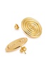 Spiral 18kt gold-plated stud earrings 
