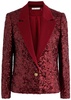 Devyn sequin-embellished tulle blazer