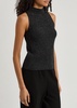 Metallic-knit tank