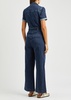 Anessa wide-leg stretch-denim jumpsuit 