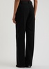 Barrel-leg wool trousers 