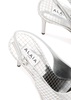 Art Deco 90 metallic leather slingback pumps