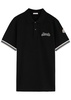 Logo-embroidered cotton polo shirt 