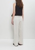 Linen Loose Pleated Wide Leg Trouser
