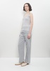 Cotton Rib Tank Top — Blue Grey