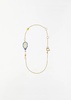 Tennis Pelota Enamel Bracelet — Sky Blue / Coconut White