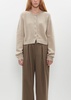 Hepburn Cropped Cardigan — Dark Medium Dyed
