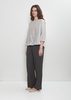 Linen Wide Straight Pull On Pant