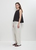 Linen Loose Pleated Wide Leg Trouser