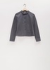 Cotton Poly Mini Collar Jacket