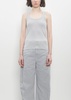 Cotton Rib Tank Top — Blue Grey