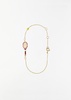 Tennis Pelota Enamel Bracelet — Sand Pink