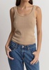 cove scoop neck tank in henna
