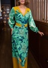 lia paisley maxi dress in aqua paisley