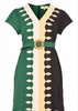 holland mini dress in color block