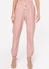 dalton vegan leather pant in cameo