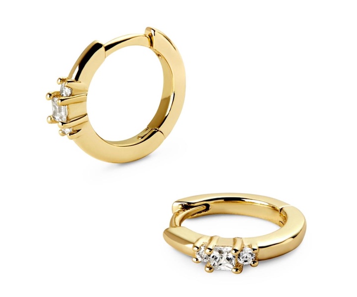 Gold Huggie Hoops - Kodi