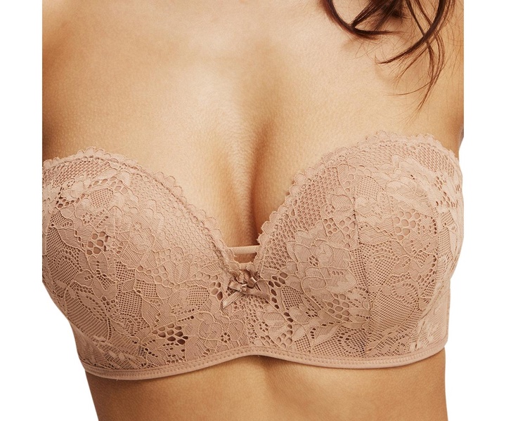 Women's Everyday Lace Strapless Push Up 2 Bra