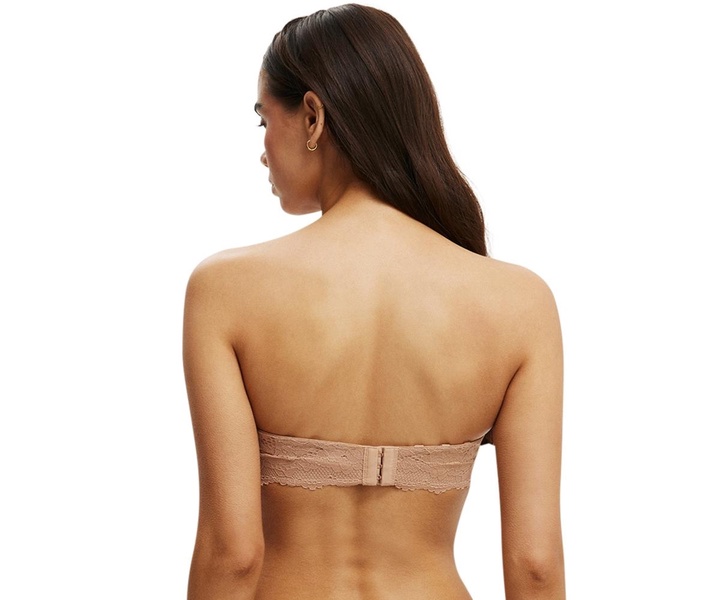 Women's Everyday Lace Strapless Push Up 2 Bra