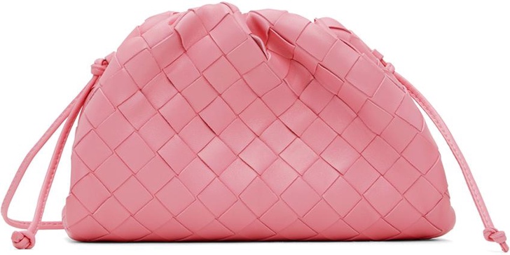 Pink Mini Intrecciato Clutch