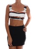 Dolce & Gabbana  Multicolor Sequined Stretch Bustier Top