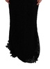 Dolce & Gabbana  Black Floral Ricamo Sheath Long Dress