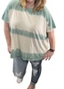 relaxed fit wave washed tunic in sage