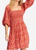 paradise days mini dress in pink skies