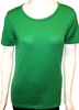 short sleeve crew-neck shell top in green