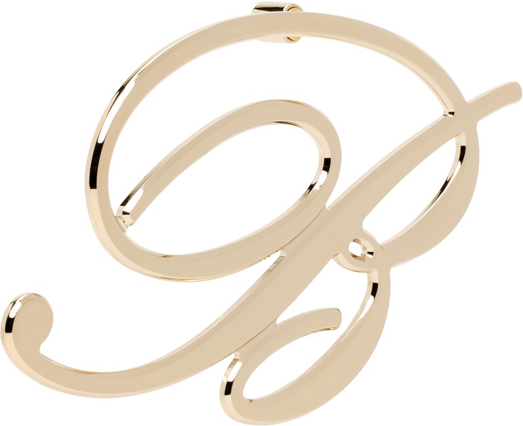 Gold 'B' Single Earring