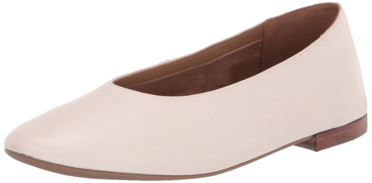 Aerosoles Women's Front Runner Ballet Flat, Bone, Medium