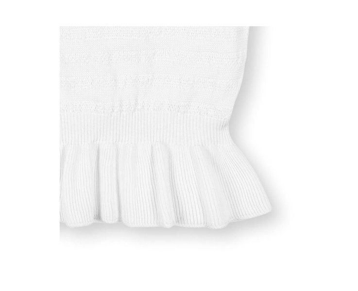 Women's Organic Flutter Sleeve Peplum Sweater Top
