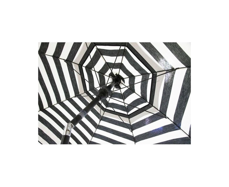 Stripe Drape Umbrella with Manual Lift and Tilt for Outdoor Shade and Comfort