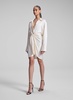 Mia Satin Mini Shirtdress